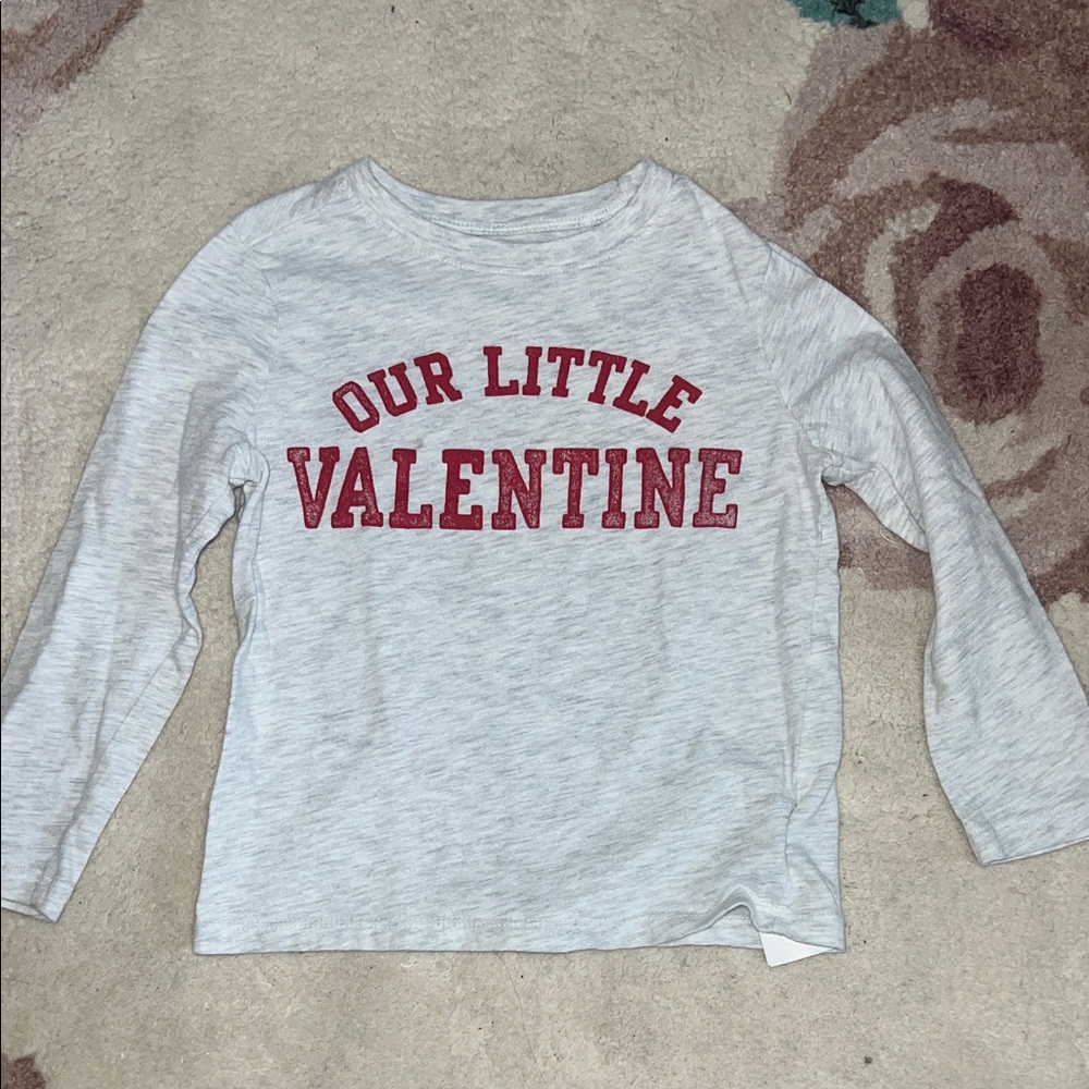 Old Navy Kids Long Sleeve Shirt - Gray and Red